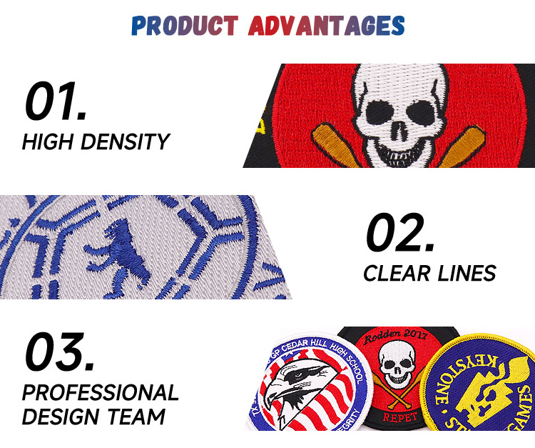 Designer Heat Transfer Embroidered Patches Custom Iron On 3D Lenticular Tpu Heat Transfer Logo Patches For Apparel