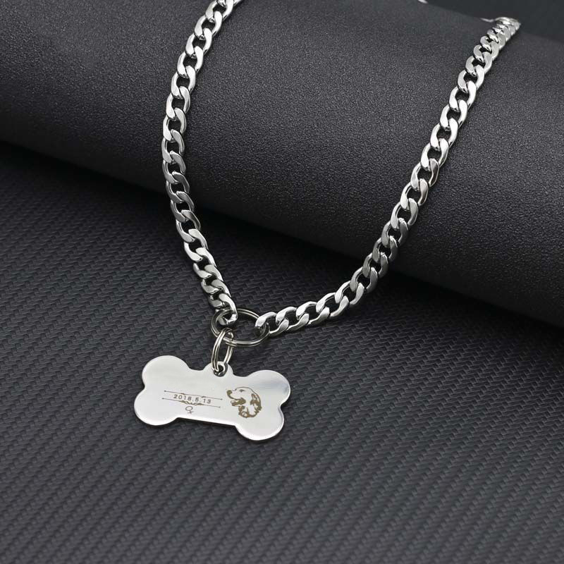 Custom Metal Stainless Steel Gold Plated Blank Colour Embossing Machine Engraver Sublimation Dog Tag with Depth