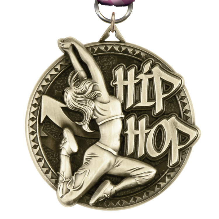 Manufacturers Design Custom 3D Bowling Medals Commemorative Dance Competition Champion Hanging Medals