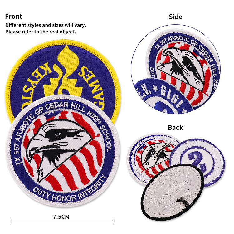 Designer Heat Transfer Embroidered Patches Custom Iron On 3D Lenticular Tpu Heat Transfer Logo Patches For Apparel