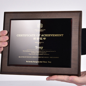 Wholesale Wood Medal Award Blank Plaques and Awards Customized Red MDF Wooden Plaque Medal keepsake Storage Boxes