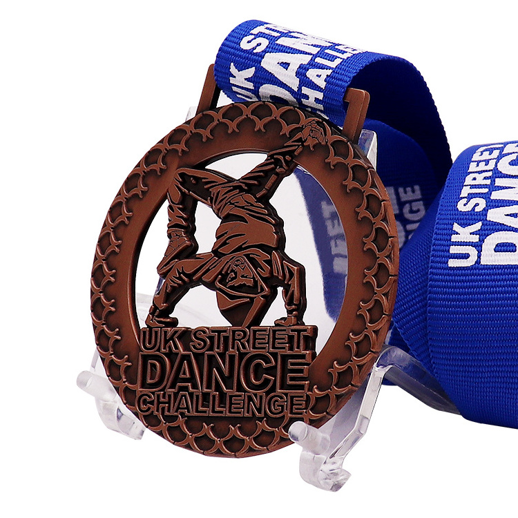 Manufacturers Design Custom 3D Bowling Medals Commemorative Dance Competition Champion Hanging Medals