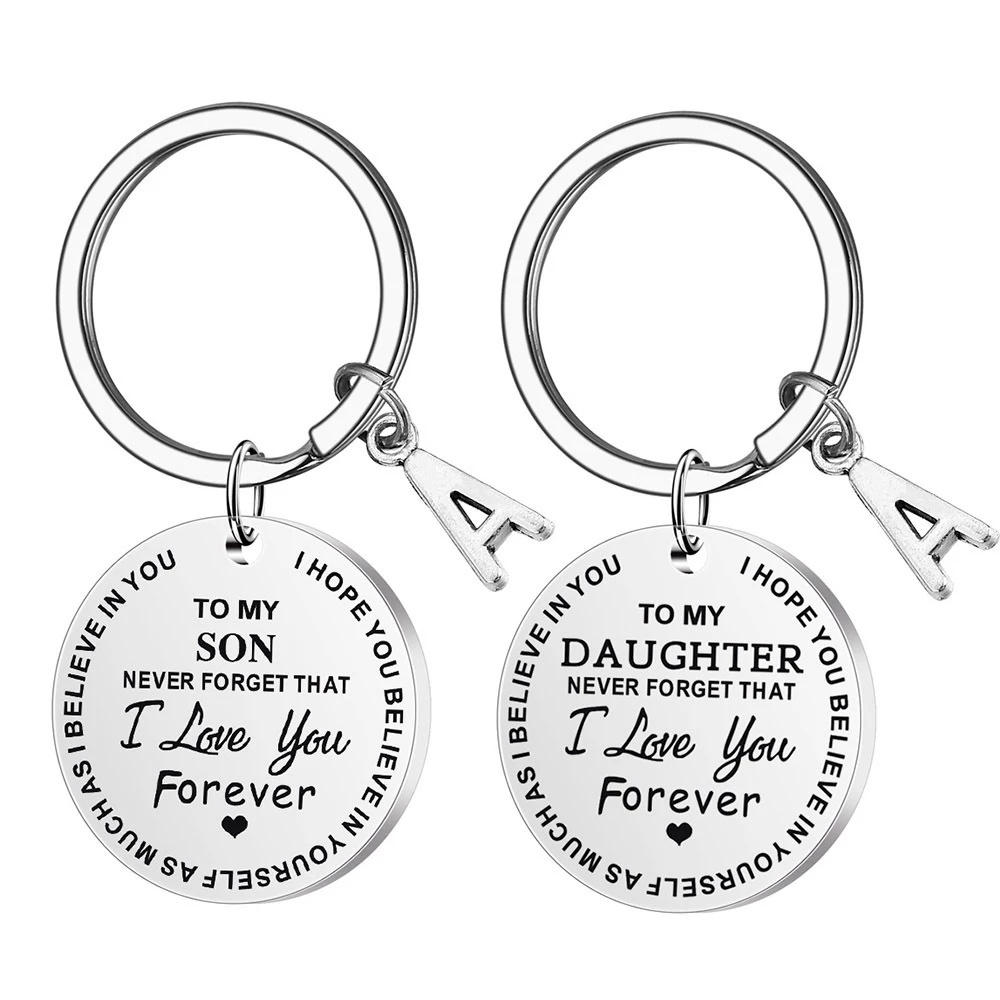 Custom To My Son Gifts From Mom Inspirational Keychain Birthday Christmas Back To School Gift For Boys Kids Teen Adult Keyring