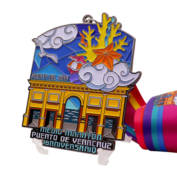 Custom Music Festival Note Activity Metal Carnival Medal Fiesta Key Metal Award Cycle Medal First Place Triathlon Medal athletic