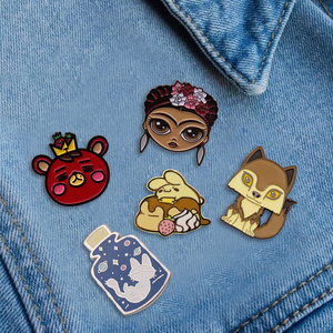 China Lapel Pin Manufacturer Any Size OEM Custom Metal Anime Lapel Hat Pin Logo Cartoon Cute Graduation Enamel Lapel Pin