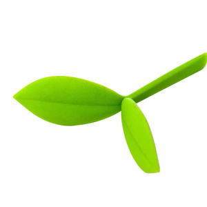 3D Silicone Bookmarks Clip Custom Made Shaped Little Green Silicone Plant Sprout Bookmark