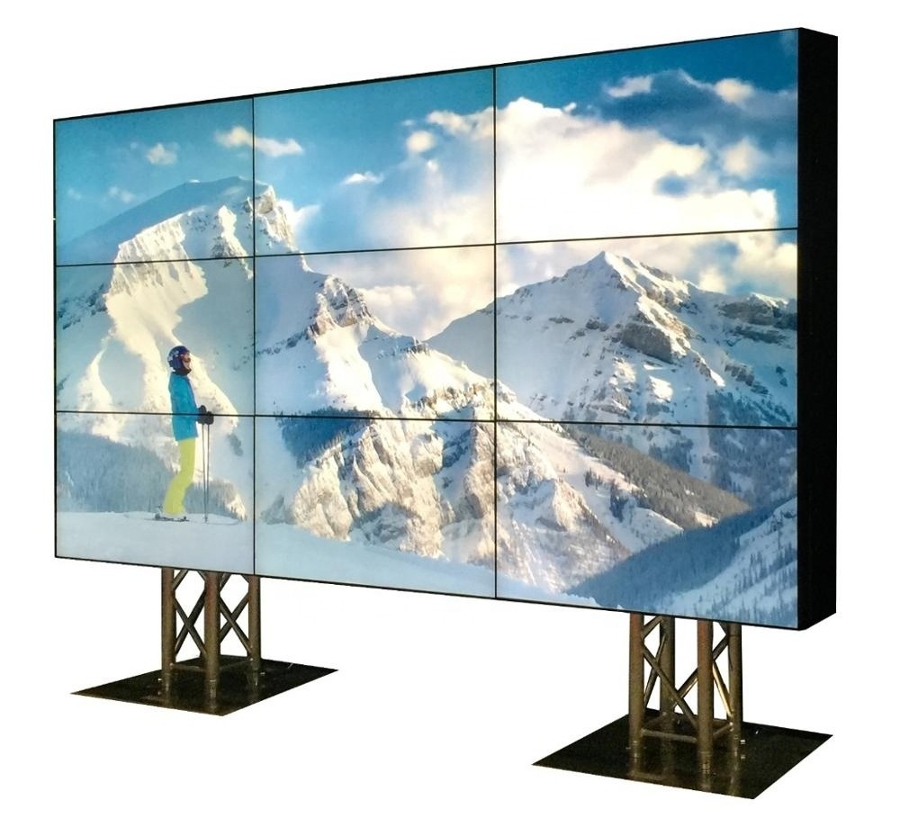 46/49/55/65 inch 1080P FHD UHD 0.88/1.7/1.8/3.5 mm Ultra Slim Bezel LCD Video Wall Display