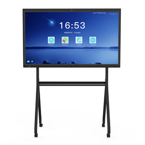 55" 65" 75" 86" 98" inch interactive touch screen all in one smart board panel with portable bracket