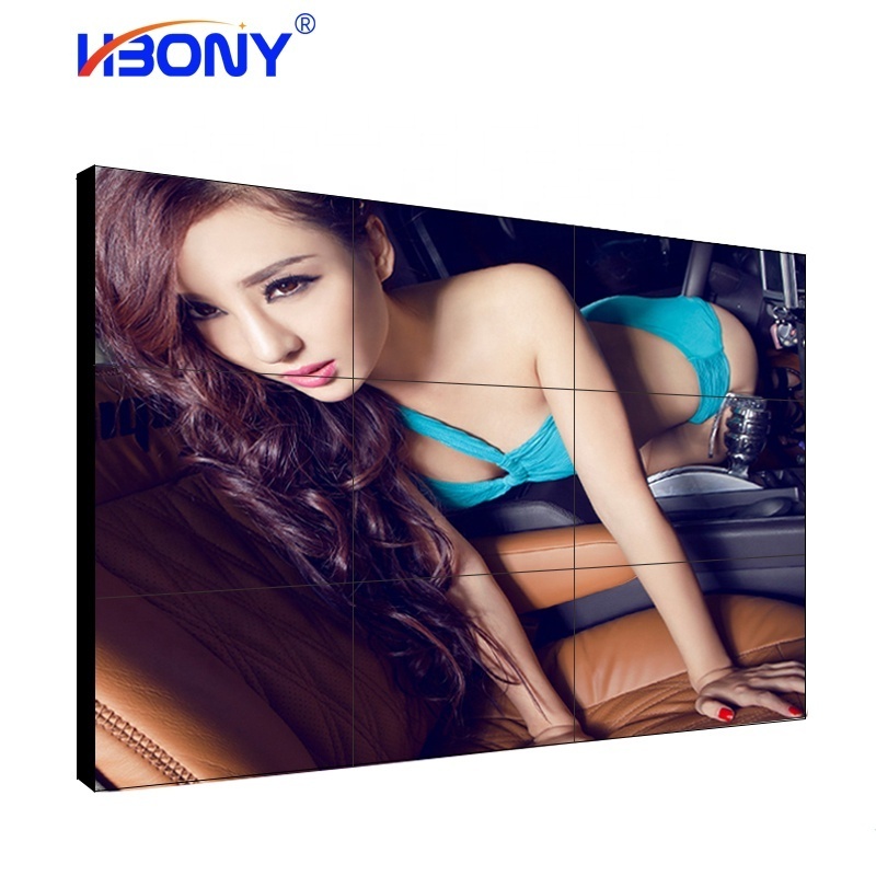 46/49/55/65 inch 1080P FHD UHD 0.88/1.7/1.8/3.5 mm Ultra Slim Bezel LCD Video Wall Display