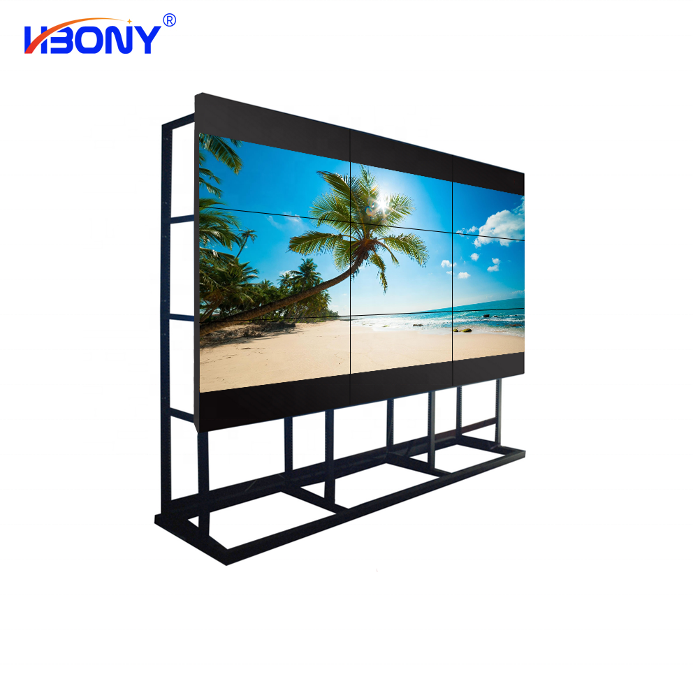 46/49/55/65 inch 1080P FHD UHD 0.88/1.7/1.8/3.5 mm Ultra Slim Bezel LCD Video Wall Display