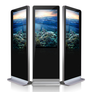 55" Free Standing Portrait Indoor Network Digital Signage advertising screen Kiosk