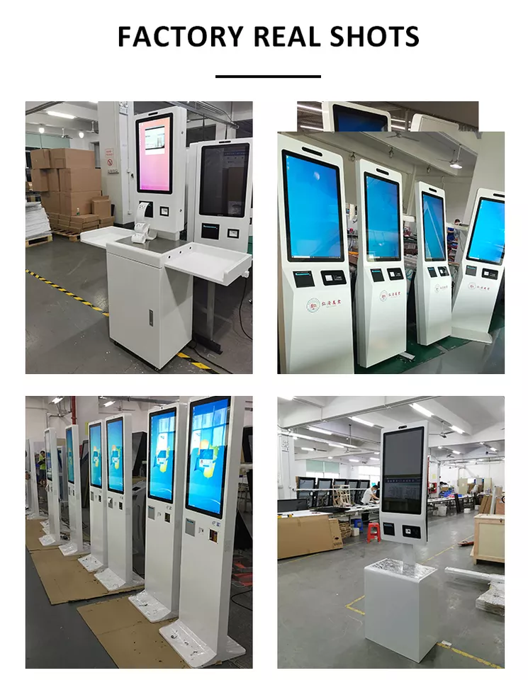 32 inch touch screen self-service terminal restaurant touch screen kiosk cash acceptor kiosk atm machine