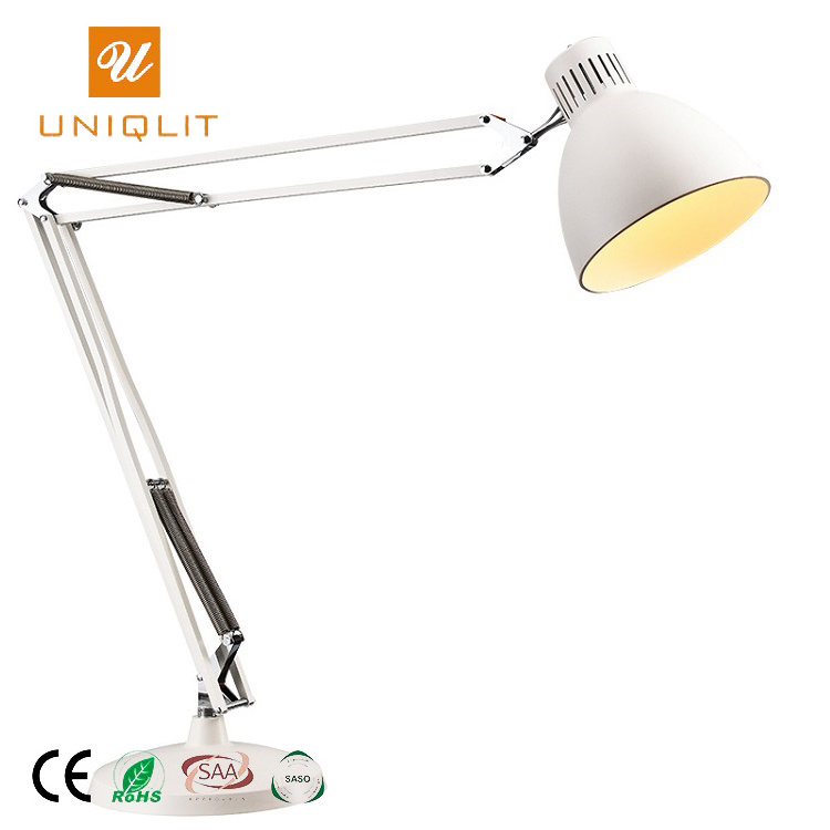 Long Swing Arm Adjustable Classic E27 Reading Night Light Bedside Hotel Floor Lamp