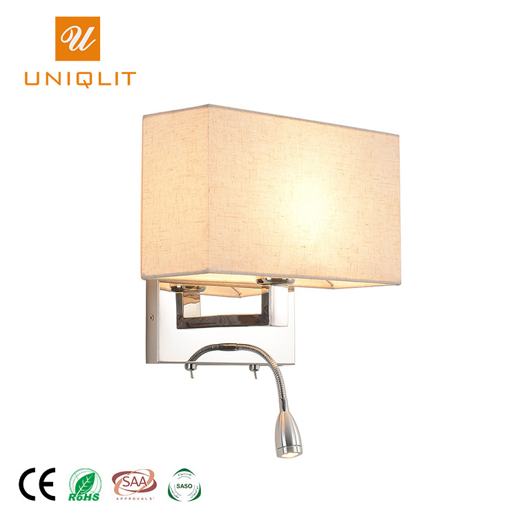 Hotel Living Room Bedside Wall Lamp Flexible Gooseneck LED Headboard Reading Light