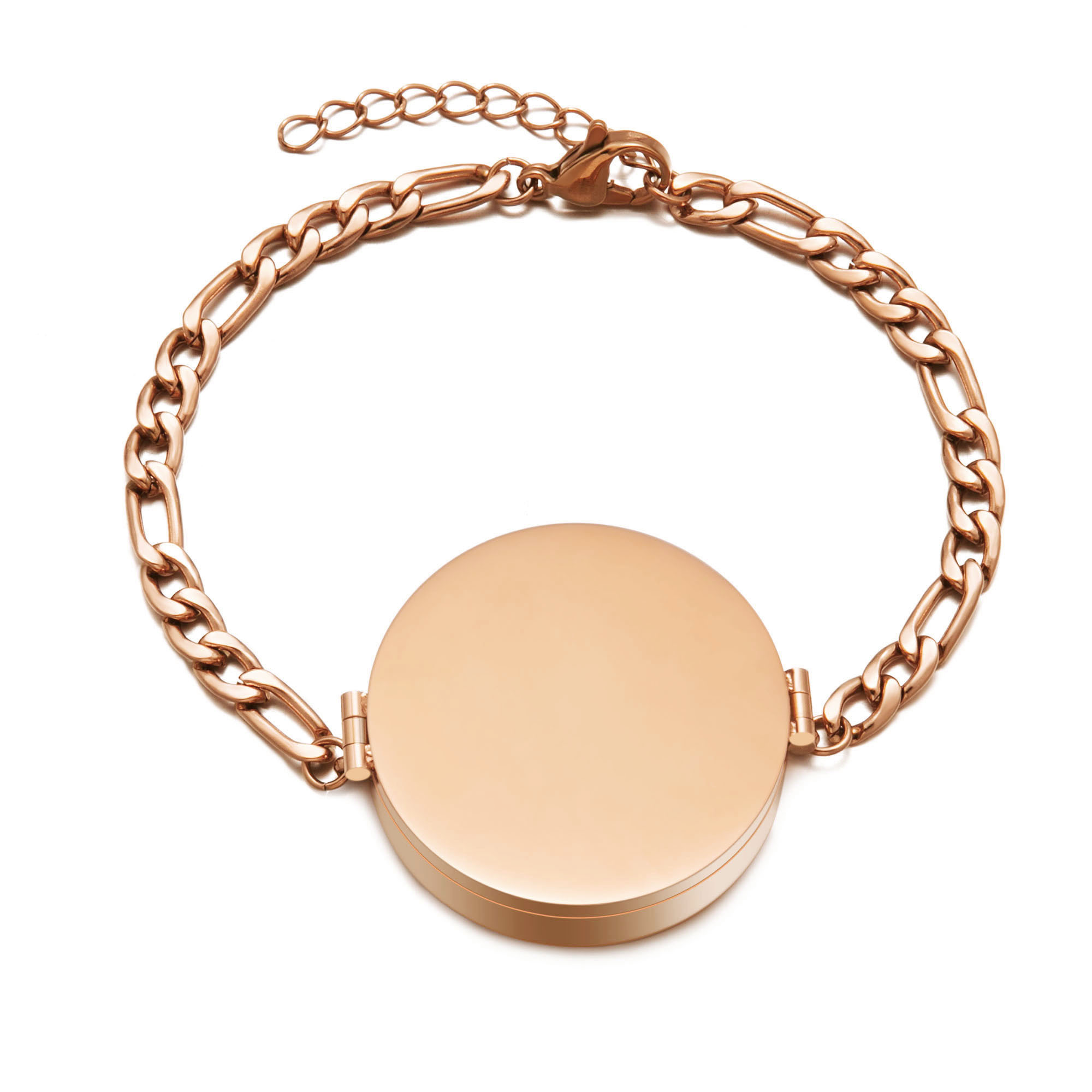 2024 New Arrival Gold Lip Balm Bracelet Personalized Adjustable Stainless Steel Locket Chain Bracelets