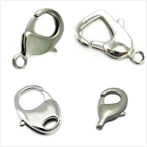 Never fade Stainless steel lobster claw clasp Jewelry finding clasp for necklace