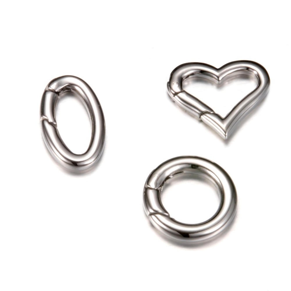 Different size Wholesale Stainless steel bracelet clasps and necklace carabiner clasp