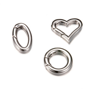 Different size Wholesale Stainless steel bracelet clasps and necklace carabiner clasp