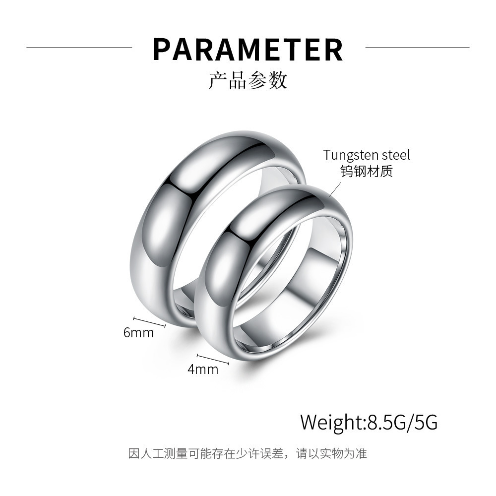 fashion tungsten ring boys mens gold plated rings jewelry man blank engraved ring for men Popular