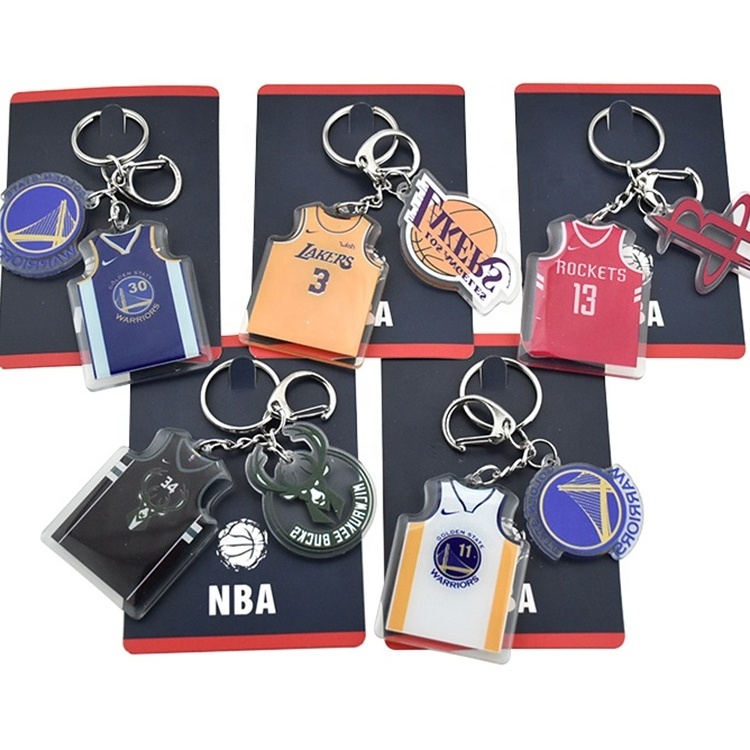 Custom Basketball Sport Events Metal Keyring Lakers Team Logo Keychain