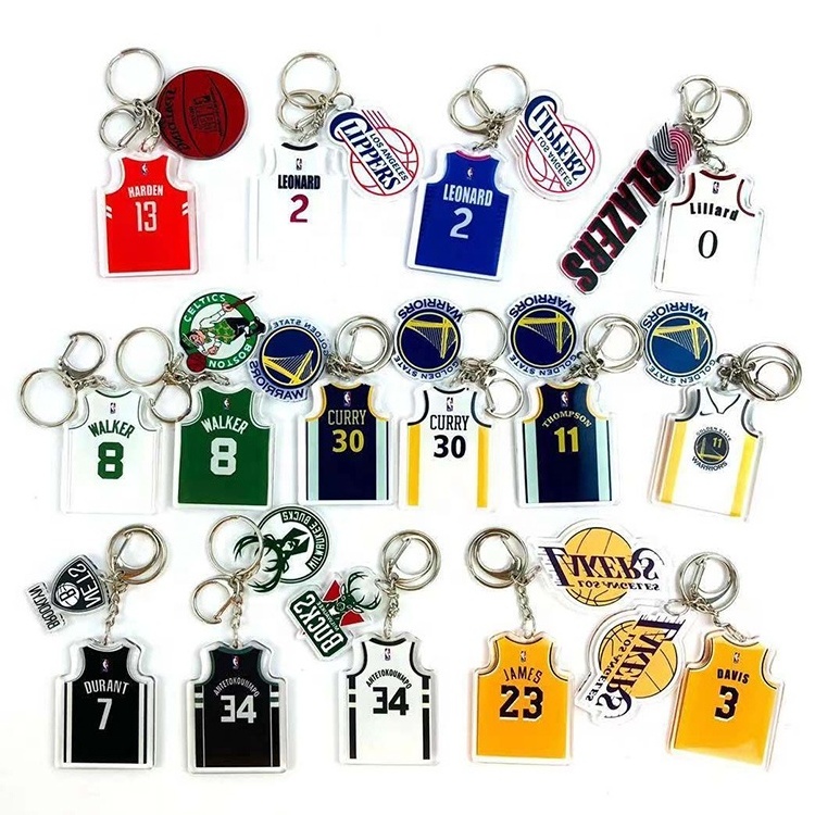 Custom Basketball Sport Events Metal Keyring Lakers Team Logo Keychain