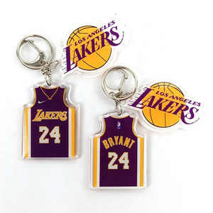 Custom Basketball Sport Events Metal Keyring Lakers Team Logo Keychain