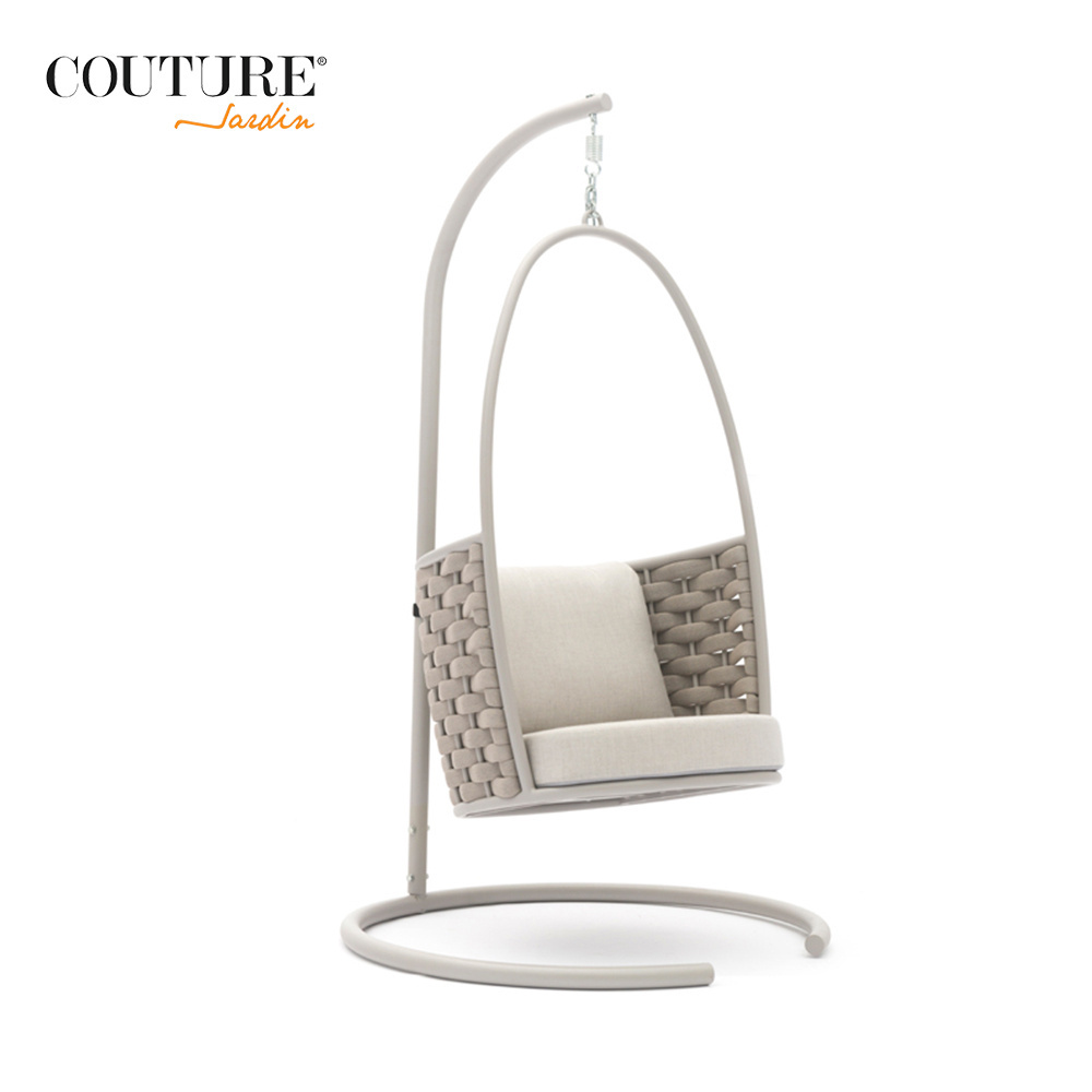 Couture Garden Hanging Chair Outdoor Metal Stand Patio Swing garden hanging chair