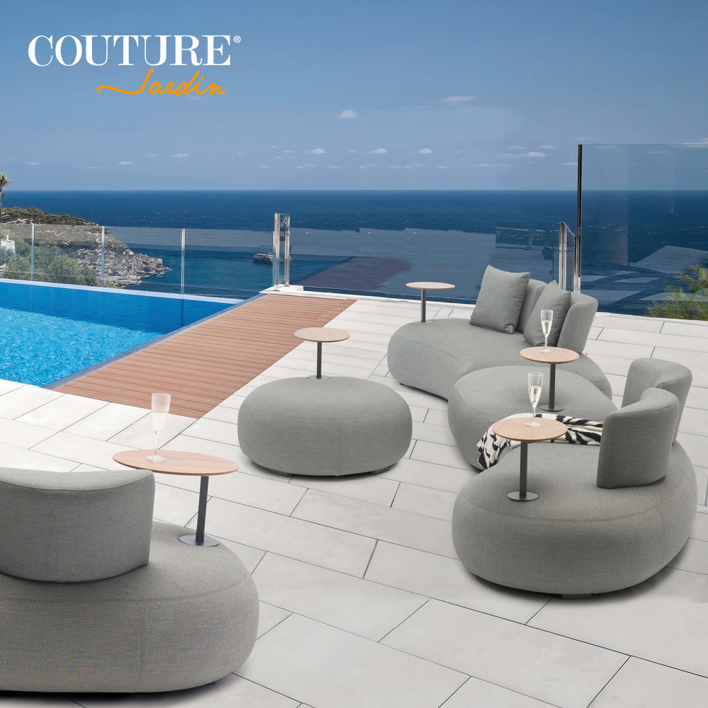 Couture Hotel VIlla Garden Furniture Fabric House Sofa Patio Furniture And Outdoor Furniture Fabric Sofa Set