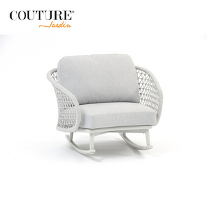 Couture indoor and Outdoor  Couch Weave Garden Furniture Sofa Lounge Suite Living Room rocking chair sofa