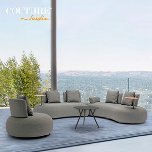 Couture Hotel VIlla Garden Furniture Fabric House Sofa Patio Furniture And Outdoor Furniture Fabric Sofa Set