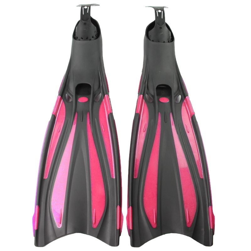 High Quality Eco-friendly Silicone Long Blade TPR Foot Pocket Freediving scuba diving flippers Blade Long Fins  Dive Fins