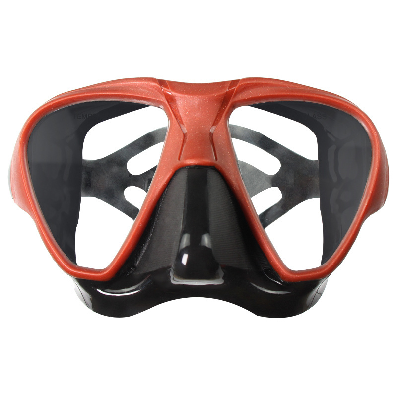 Customized Tempered Glass spearfishing Silicone scuba diving uv mask Freediving Swimming Snorkeling Diving Masks