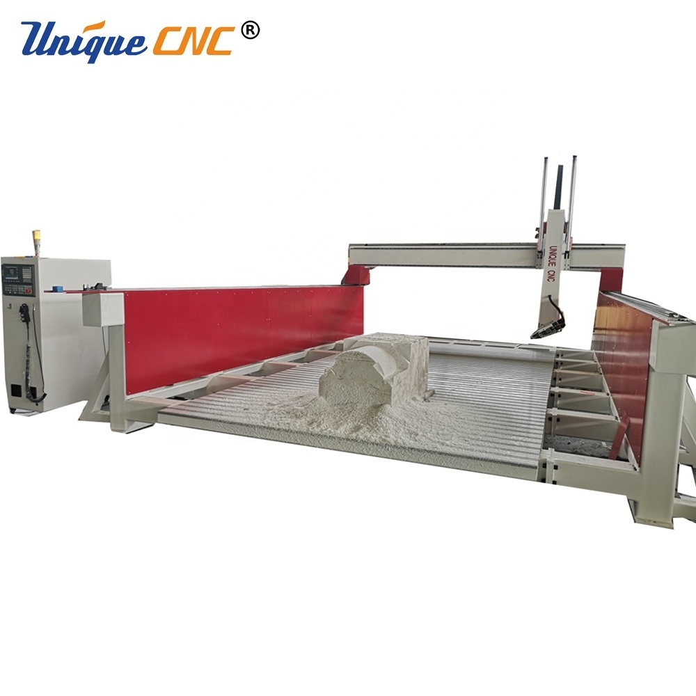 4 Axis EPS CNC Router Machine for Foam EPS Styrofoam Wood Aluminium Mold with rotate spindle