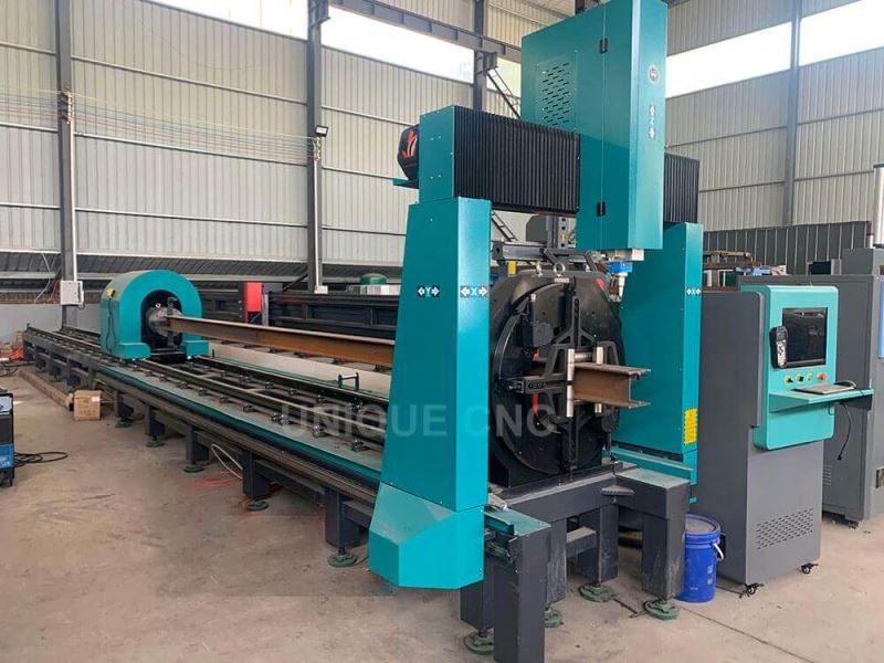 Industry Carbon Steel Stainless Aluminum Pipe Cutting Machine 3D structural steel fiber laser cutter