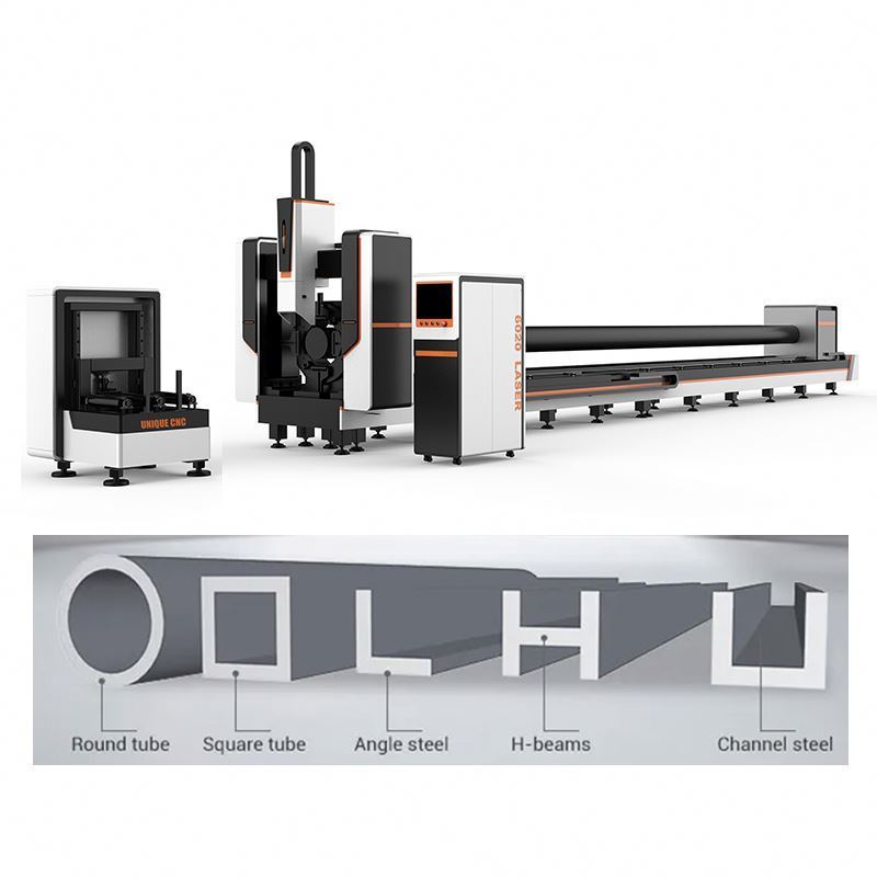 Industry Carbon Steel Stainless Aluminum Pipe Cutting Machine 3D structural steel fiber laser cutter