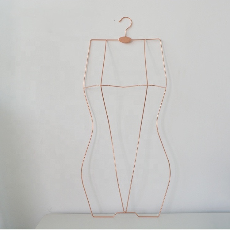 Metal swimsuit display rack gold women's underwear holder mannequins clothes display rack clip one-piece clothes hanging rack