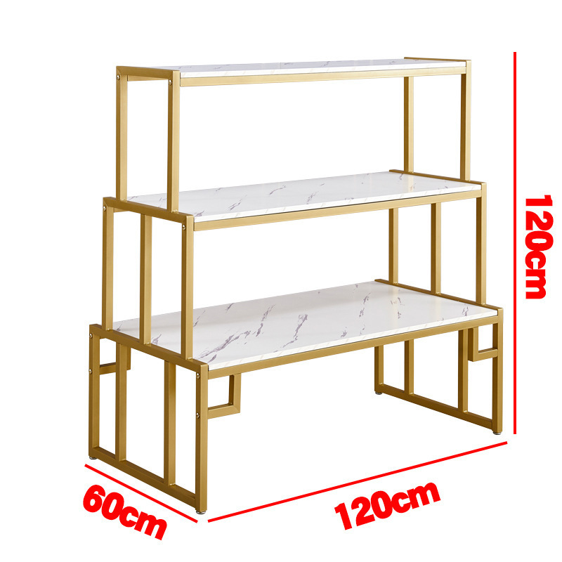 Floor-standing three layer Shoes Racks bag table Stand Shoes Display Shelf for retails sale