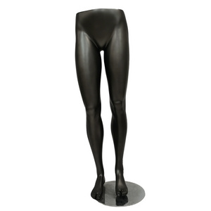 Wholesale pants display manikin fiberglass black leg mannequin female custom leg mannequins stand for trousers jeans display