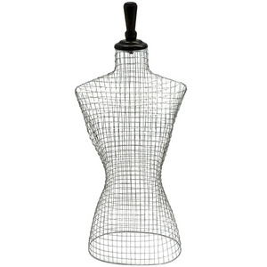 Wire Mannequin Female Metal Wire Bust Torso Wire Mesh Mannequin Style Metal Fashion Unique Women Stand Stand