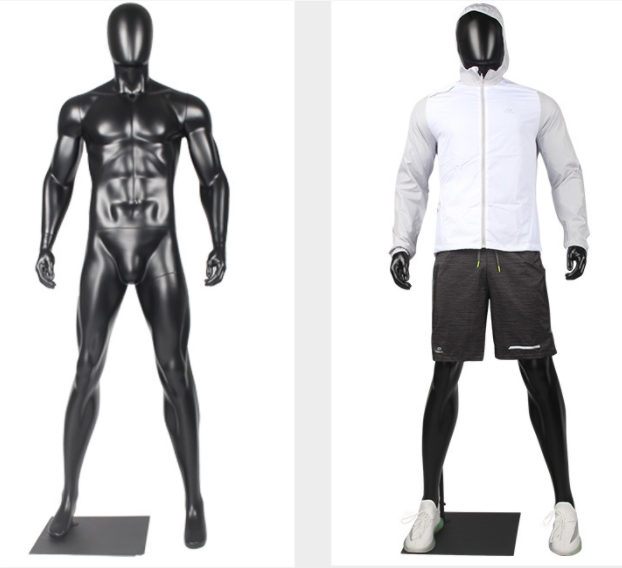 Male Mannequin Dummy Stand Sport Base Torso Mannequins Window Display Metal Men Full Body Muscle Male Factory Plus Size