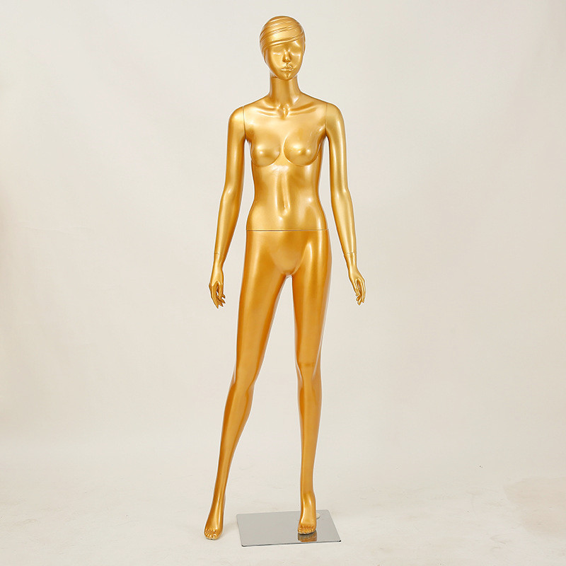 Wholesale Clothes Display Mannequins Women Full Body Manikin Torso Gold Sexy female mannequin dummy for retail store