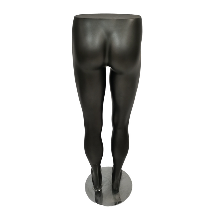 Wholesale pants display manikin fiberglass black leg mannequin female custom leg mannequins stand for trousers jeans display