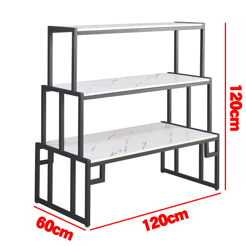 Floor-standing three layer Shoes Racks bag table Stand Shoes Display Shelf for retails sale