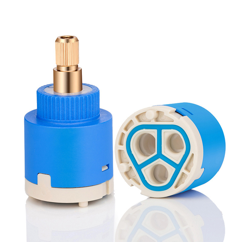 Blue Ceramic Cartridge  Bathroom Special For Shower And Mixed Water Heater Brass Stem Faucet Thermostatic Cartridge