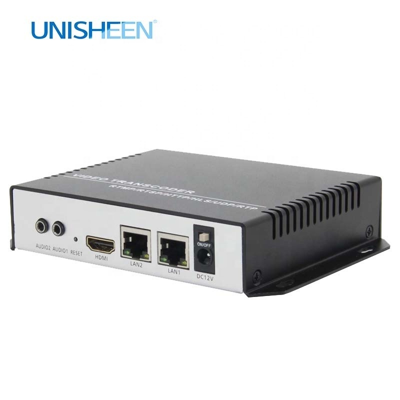 UNISHEEN ZM4500 Protocol 1080p Transcoder IP Transmitter IPC NVR 8 Channel RTSP UDP  RTMP Video Capture Card Box Encoder