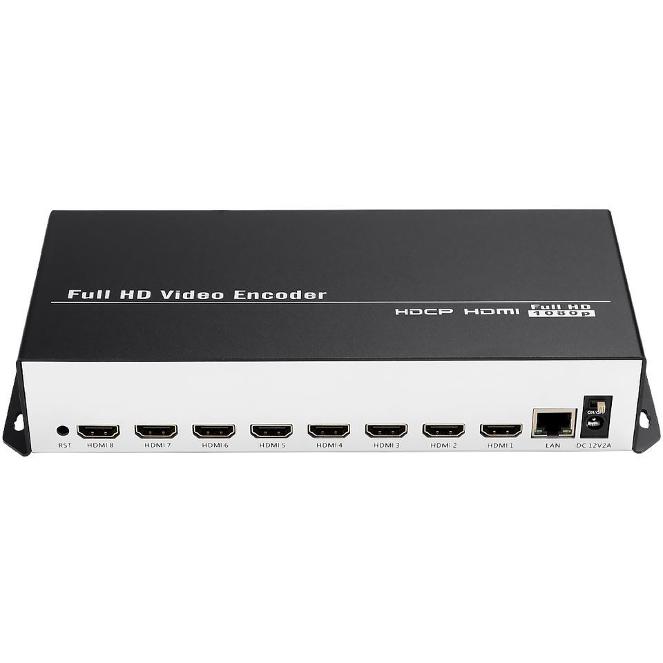 Unisheen 8 In 1 H.264 HDMI To IP Video Encoder IPTV 8 Channels Live Streaming Encoder HD Encoders H264