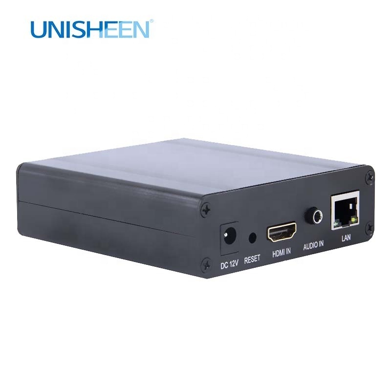 UNISHEEN RTMPS UDP Low Lantency Youtube Transmit  Computer Monitor Video to IP H.264 FHD HDMI Capture Box Encoder RTSP