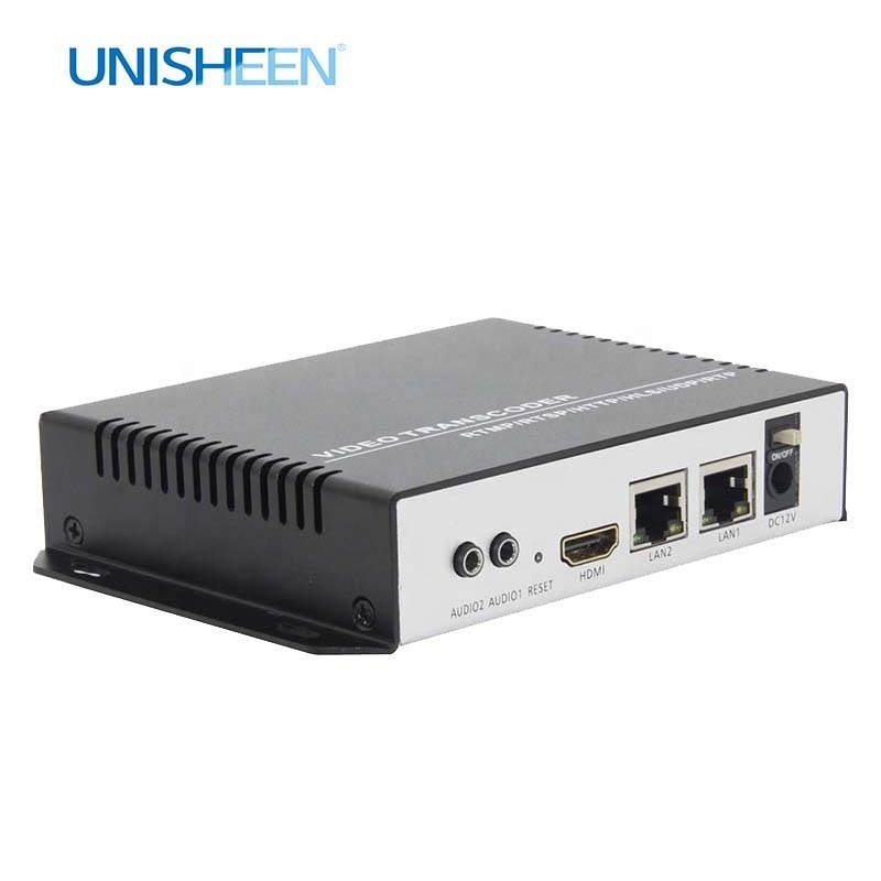 UNISHEEN ZM4500 Protocol 1080p Transcoder IP Transmitter IPC NVR 8 Channel RTSP UDP  RTMP Video Capture Card Box Encoder