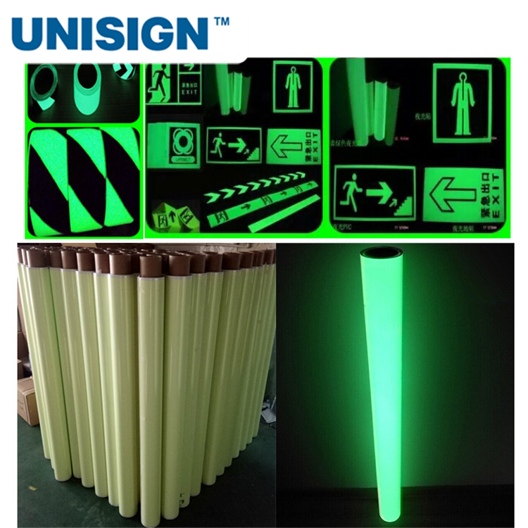 Fluorescent tape Night Glow in the Dark Paper Photoluminescent film paper Stickers