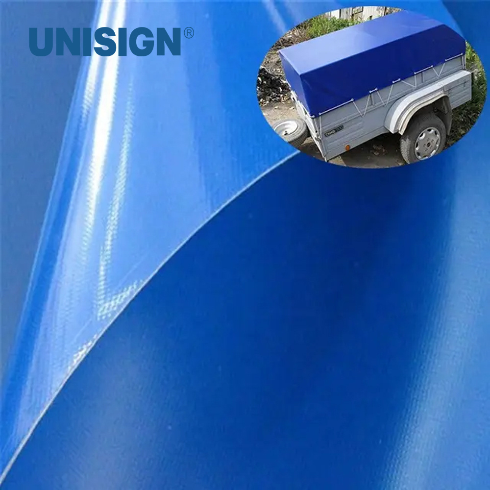 Waterproof 650 gsm tarpaulin roll fabrics plastic pvc vinyl fabric 0.9mm pvc tarpaulin roll